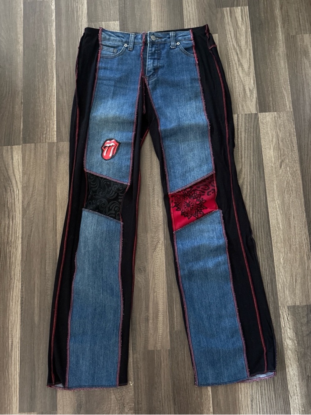 Styles ever after restyled jeans The Rolling Stones